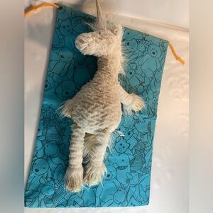 Jellycat Dainty Unicorn 20” Plush White Soft Toy Iridescent Dust Bag
